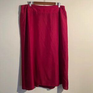 🎄 Talbots woman’s maxi red skirt Sz 16W